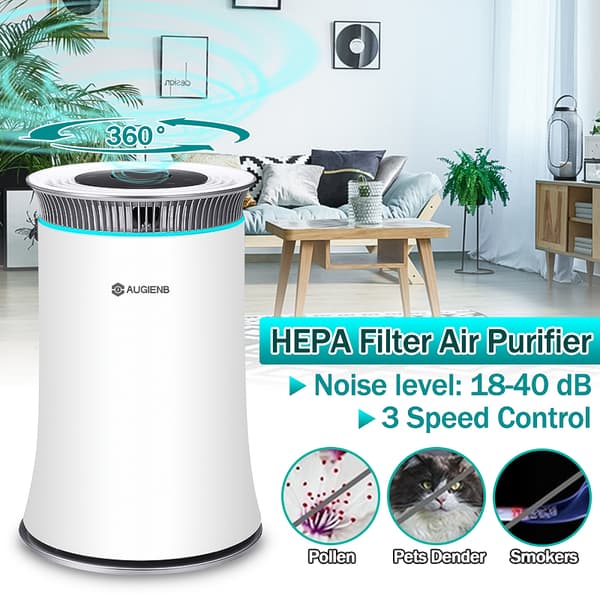 Home Ionic Air Purifier Raikastin negatiivinen ioni generaattori HEPA-suodatin negatiivinen ioni