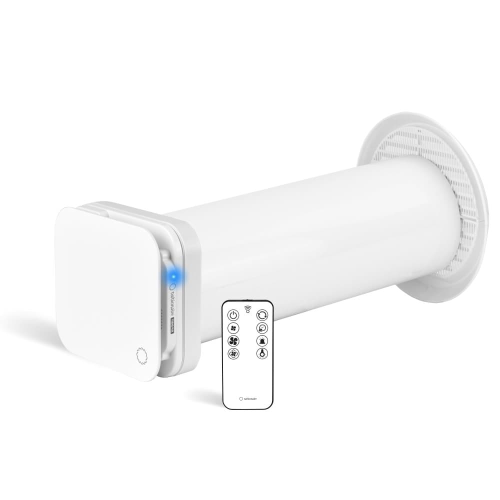 Turbionärtrend PUR fläkt 100 WM - kontinuerlig ventilation - luften fräschas upp och renas