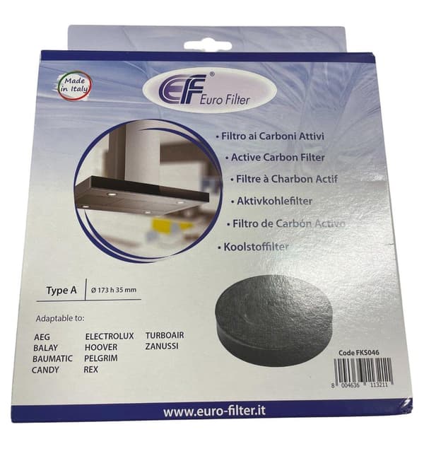 Eurofilter Aktivt kulfilter 174mm