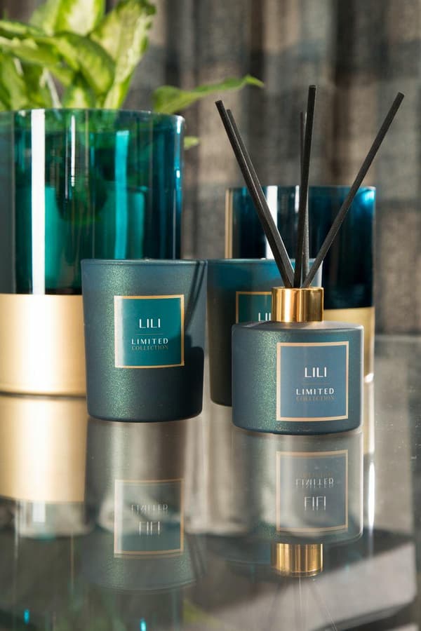 Lili-aromidiffuusori puikoilla Głębie Zieleni 150 ml ilmanraikastaja Eurofirany