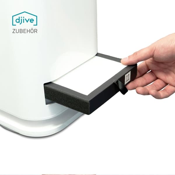 djive Flowmate Tower One - Älykäs roottoriton tornituuletin & ilmanpuhdistin HEPA12-suodattimella