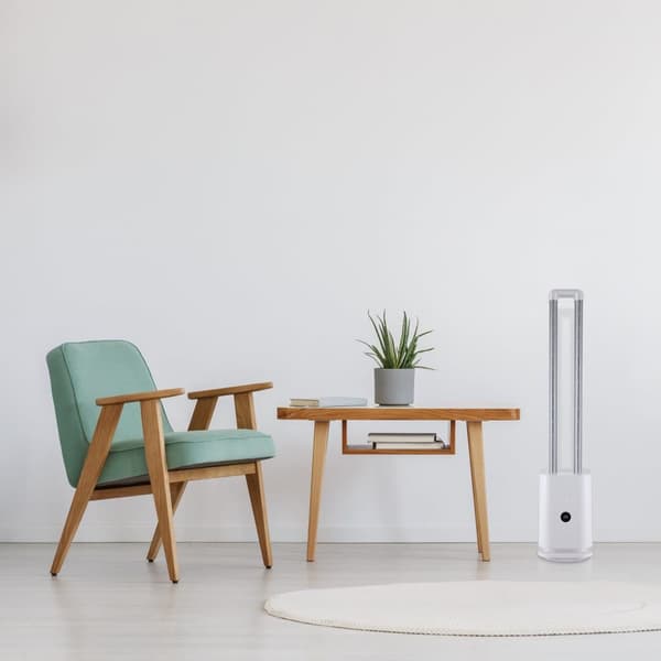 djive Flowmate Tower One - Älykäs roottoriton tornituuletin & ilmanpuhdistin HEPA12-suodattimella