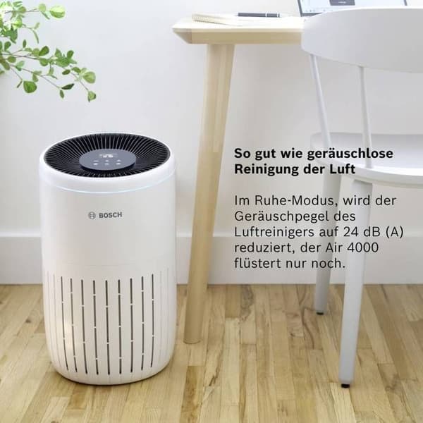 Luftrenare - Bosch - Air 4000 - HEPA-filter - Yta 62,5 m² - Automatiskt läge