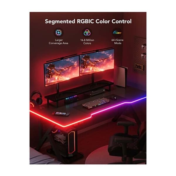 Govee H61C3 String Lights för kontor, 3M Non-RGB LED Strip