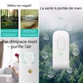 Miniatyrbild 3 av 4: INN Air Purifier 9,5x4x2,5cm Mini Negative Ion Air Purifier Plug and Play Air Freshener för kök och husdjur