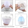 Miniatyrbild 4 av 4: TD® Luftfuktare Hem Baby Room Vas Tyst Ionizer Nattljus Eteriska oljor Barnrenare Diffuser