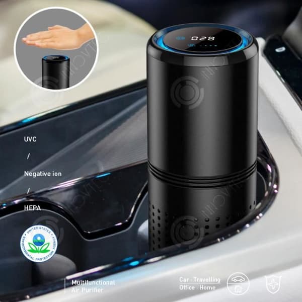 INN® billuftrenare Negativ jon USB HEPA Aroma Diffuser Billuftrenare Trippelfilter G Control