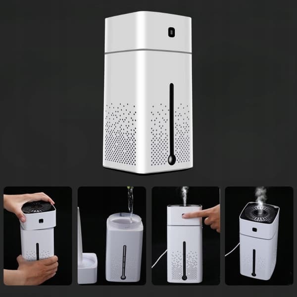 LUFTFUGTIGER DAMPDIFFUSER ULTRALYDSRENSER AROMATERAPI