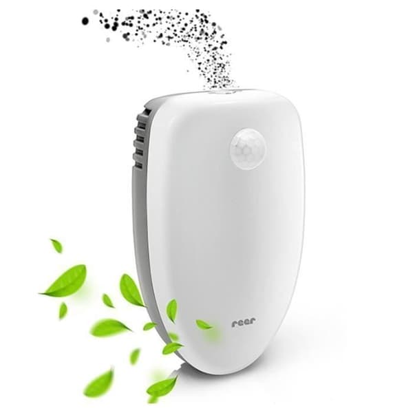 Reer 94010 Ionen Air Purifier renar andningsluften från fint damm, pollen, VOC, lukter, förbättrar temperaturen Grå, Vit