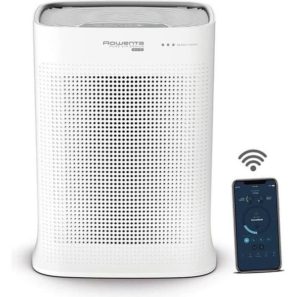 ROWENTA Pure Air Genius PU3080F0 luftrenare - 4 filtreringsnivåer - Plume Labs ansluten applikation