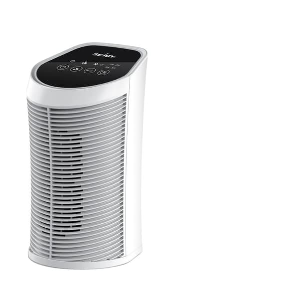 Luftrenser, HEPA-filter, Aktivt kulfilter, Ionisator,Hvid