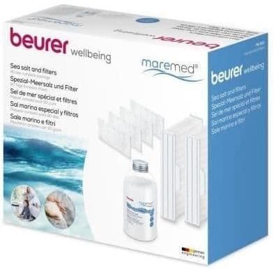 BEURER MK 500 MareMed - 6 månaders tillbehörspaket - Havssalt och filter - Vit