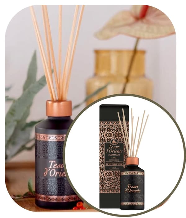 Tesori doftspridare med pinnar 200ml Hammam