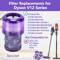 Pikkukuva 2 / 7: Auledio Dyson V12 Suodatin 2 kpl puhdistusharjalla - V12 Slim Absolute -pölynimurille, varaosa