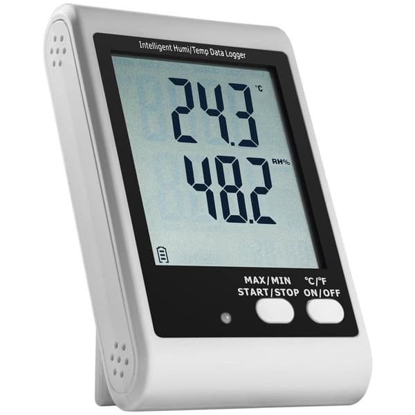 Steinberg Systems Datalogger - LCD-display - temperatur + luftfuktighet