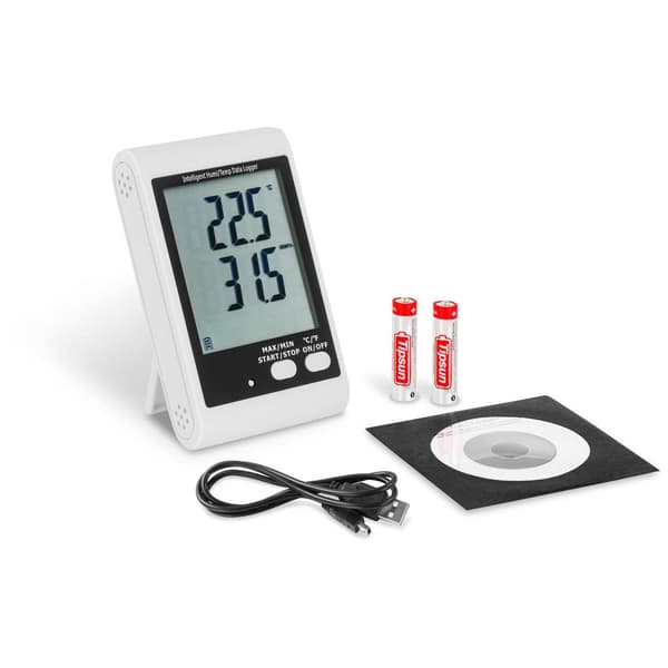 Steinberg Systems Datalogger - LCD-display - temperatur + luftfuktighet