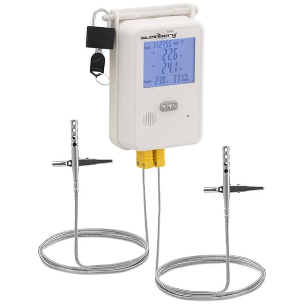Steinberg Systems Temperatur- och fuktmätare - 2 - -50–350 ℃ - 0 till 100 % RH - USB / WiFi