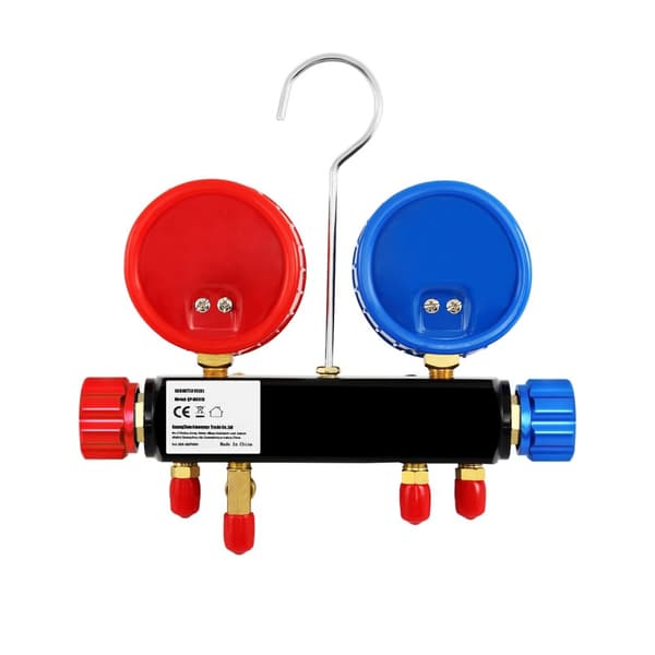 Kølemiddel Manifold Gauge Sæt, Diagnostisk Værktøj, til R22/R404A/R134A/R410A Kølemiddel Opladning