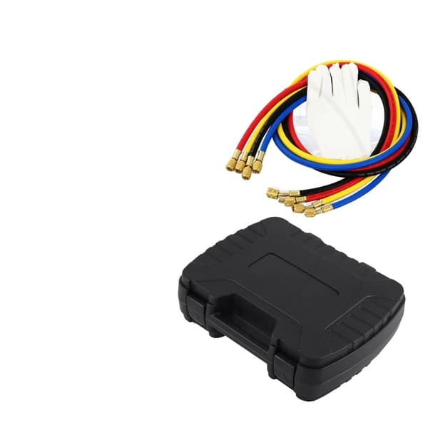 Kølemiddel Manifold Gauge Sæt, Diagnostisk Værktøj, til R22/R404A/R134A/R410A Kølemiddel Opladning