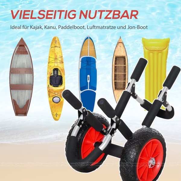 Surfboard Trolley, 64x55x38.5 cm, Sølv