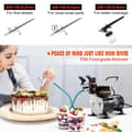 Miniatyrbild 5 av 7: 120W multifunktionell dubbelverkande airbrush-sats, uppgraderad vätskemunstyckesdesign, högre lufttryck och flöde, hög kompatibilitet