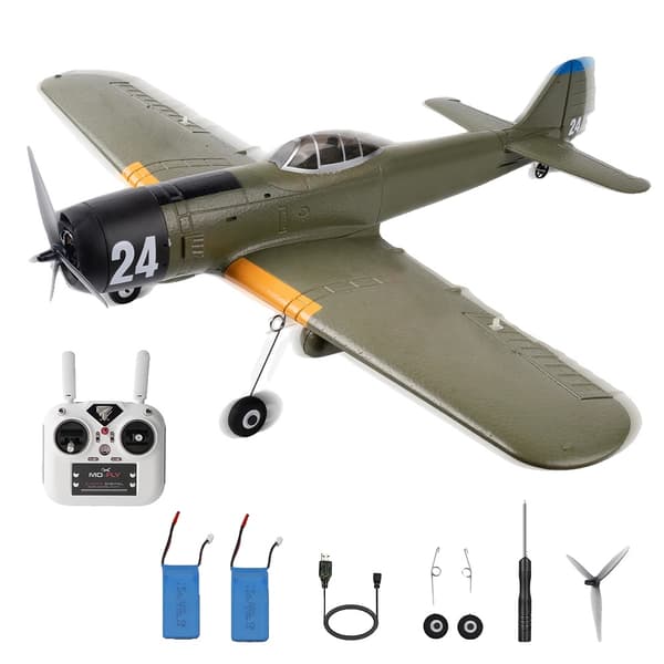 RC-flygplan, 690 mm vingbredd, 25 minuters flygtid,Grön 2B