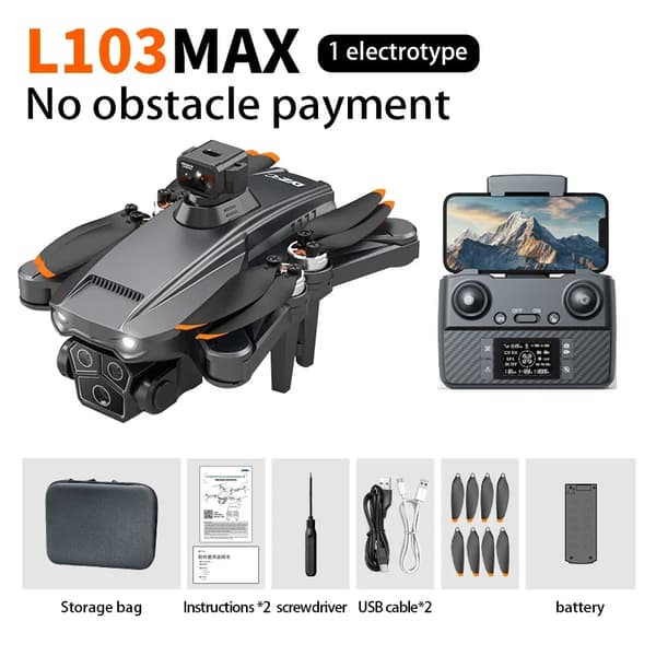 GPS Drone, 4K HD Video, 25 minutters flyvetid,BK 4K OAS 1B