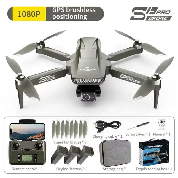 S19 Drone, 1080p HD-video, 28 minuters flygtid,BK NO-OAS 3B