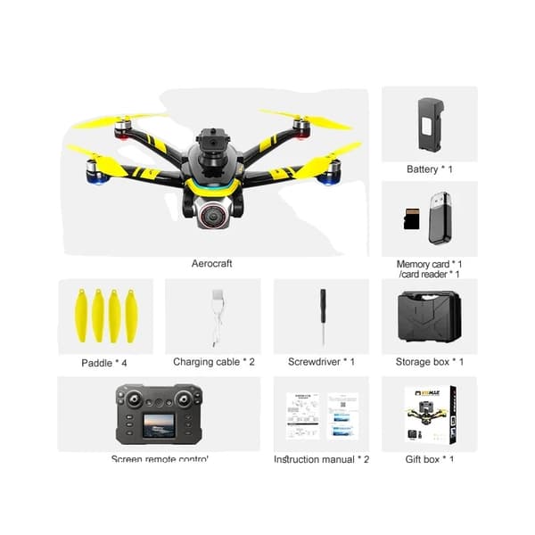 K15 MAX Drone, 4K videoopløsning, 15 minutters flyvetid,K15 BK 4K 1B