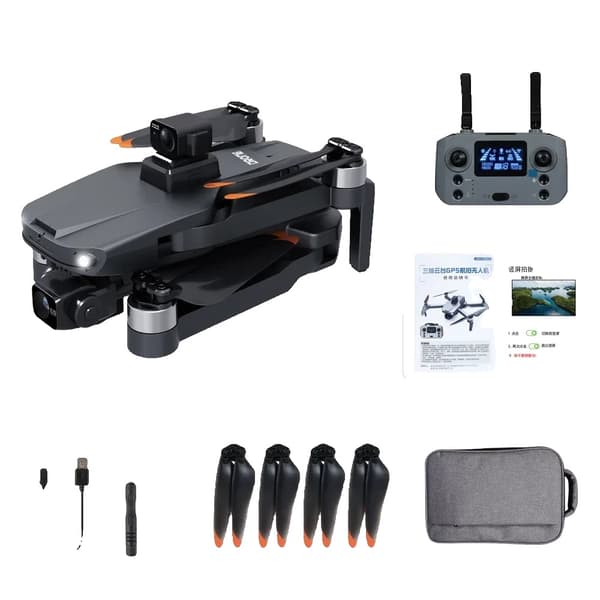4K Kamera Drone, 35 minutters flyvetid, 4000 m fjernafstand,BK OAS 1 batteri