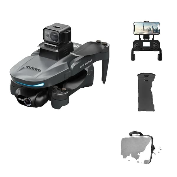 Drone GPS 4K, 25 minutters flyvetid, 3000 m kontrolområde,BK 4K OAS 1B
