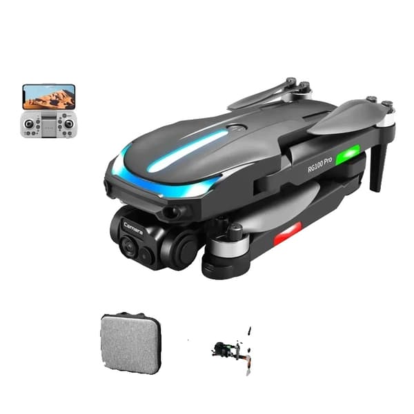RG100 Pro Drone, 8K Dual Kamera, 3-sidet Forhindringsundgåelse,BK 8k Dual 1b