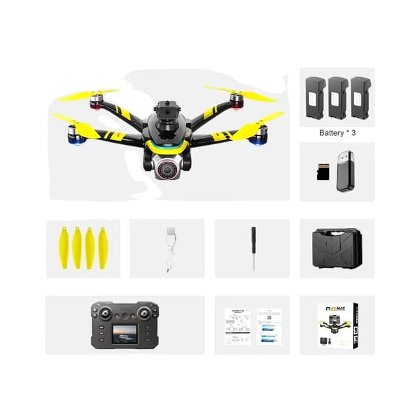 K15 MAX Drone, 4K videoopløsning, 15 minutters flyvetid,K15 BK 4K 3