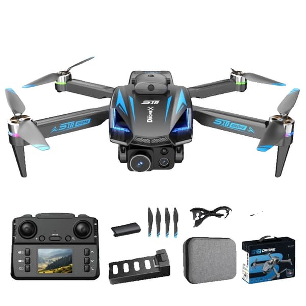 S18 Mini RC Drone, 4K Dobbeltkamera, GPS Navigation,S18 4K 1B