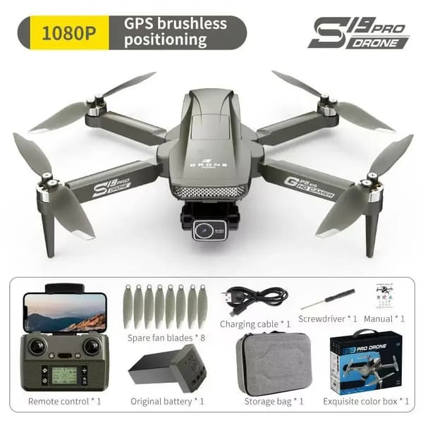 S19 Drone, 1080p HD-video, 28 minuters flygtid,BK NEJ-OAS 1B