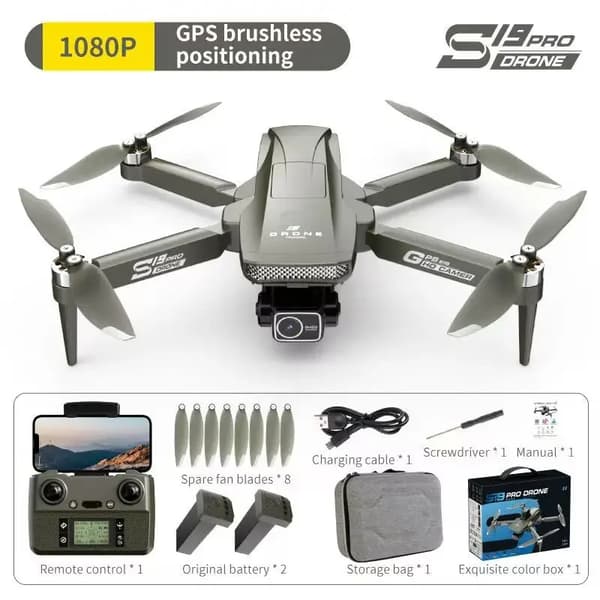 S19 Drone, 1080p HD-video, 28 minuters flygtid,BK NEJ-OAS 2B