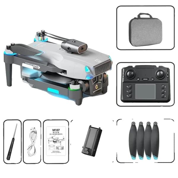 HD Dual-Kamera Drone, Intelligent Forhindringsundgåelse, 15-Minutters Flyvetid,WH OAS 1B