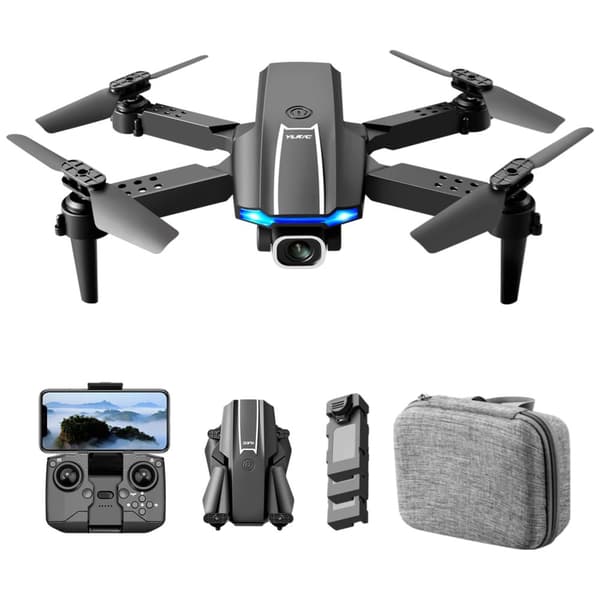 RC Drone, 1080p HD -video, GPS-toiminto,musta