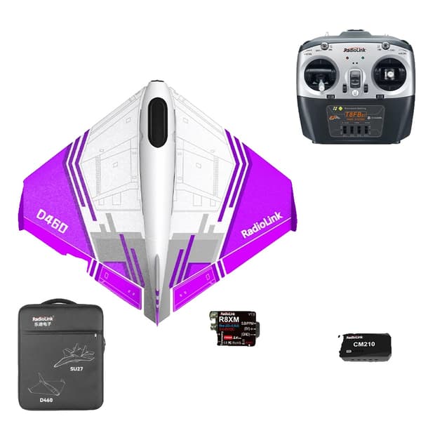 Kiinteäsiipinen drone, 30 minuutin lentoaika, 3 lentotilaa,RTFBAGPurple T8FBM2
