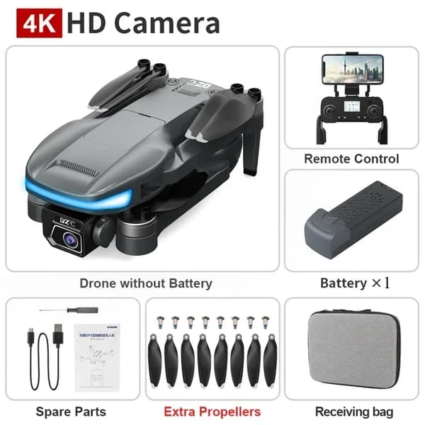 Ammattimainen drone, 4K HD -kamera, GPS-navigointi,4K NO-OAS 1B