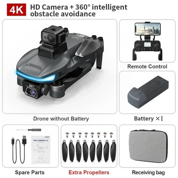 Ammattimainen drone, 4K HD -kamera, GPS-navigointi,4K OAS 1B
