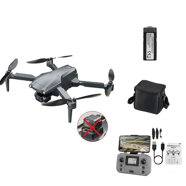 4K Ammattimainen Drone, 3000M RC Etäisyys, 25-Minuutin Lentoaika,L600PRO-NoOAS-1B-Laukku