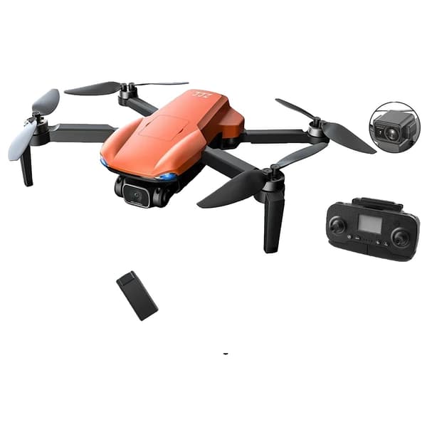 GPS Drone, 1080p HD Video, 1200m Kontrolafstand,Orange 4K 1B