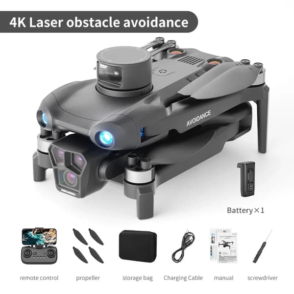 Mini drone 4K-kameralla, älykäs esteiden välttäminen, pitkä lentoaika,Laser OAS 1B