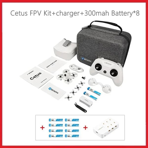 Cetus FPV -sarja, 300mAh akku, kevyt 35g, mukana kauko-ohjain,Cetus FPV 10B 1C