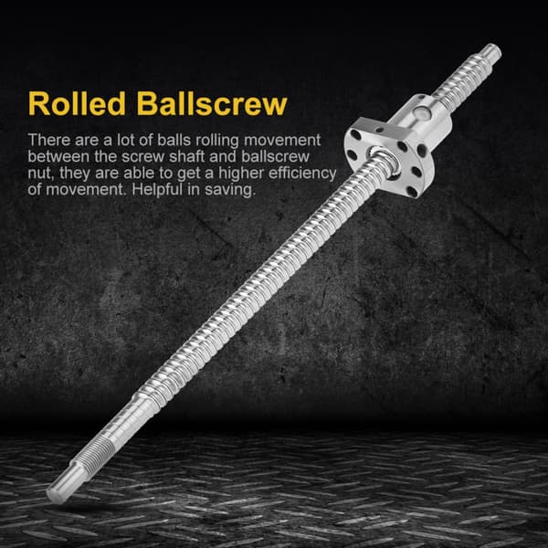 Anti Backlash Ballscrew, 300 mm længde, præcisionsingeniørarbejde, holdbar konstruktion