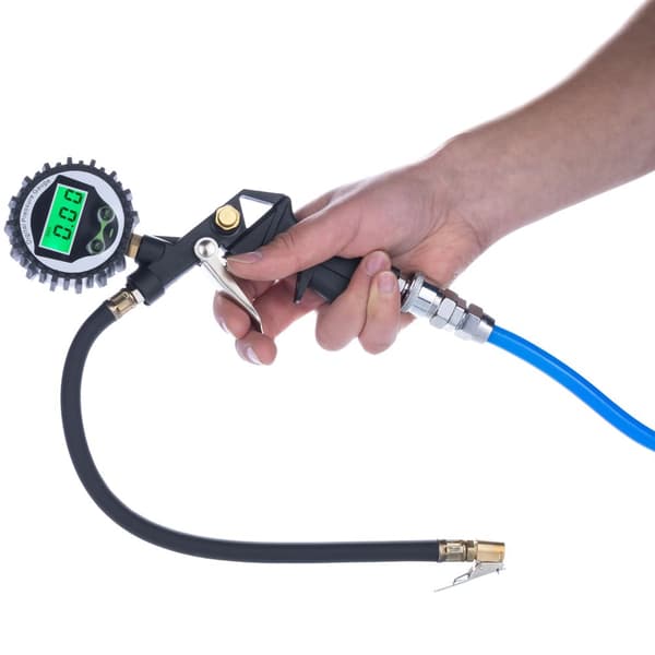 Ammattimainen ilmapistooli LCD-elektronisella painemittarilla 0-255Psi
