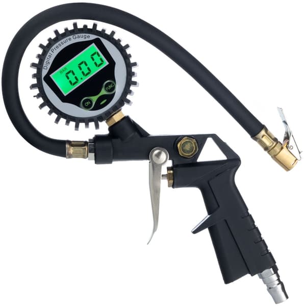 Ammattimainen ilmapistooli LCD-elektronisella painemittarilla 0-255Psi