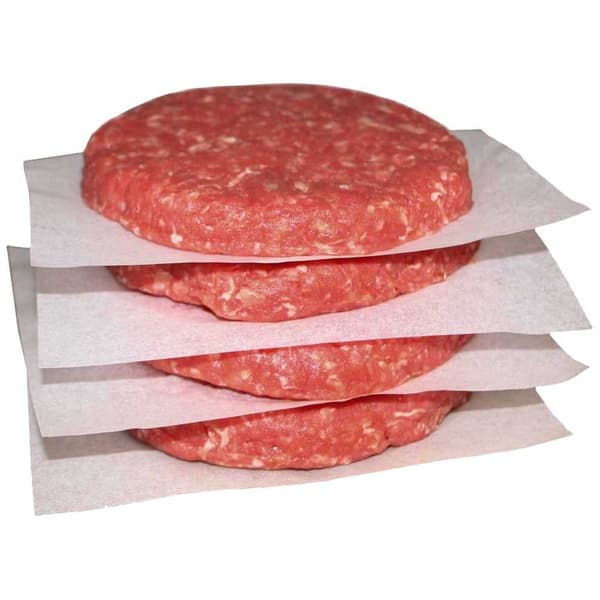 Eurohunt Hamburger Patty Paper 1000 Enheter Vit