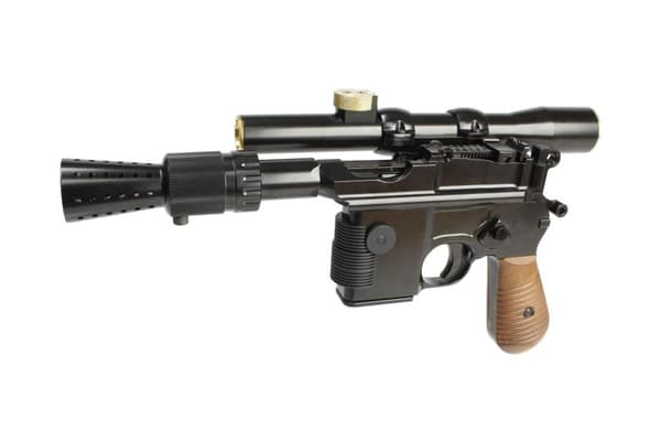 Star Wars Han Solo M712 Metal Smuggler Blaster 1:1 Skala